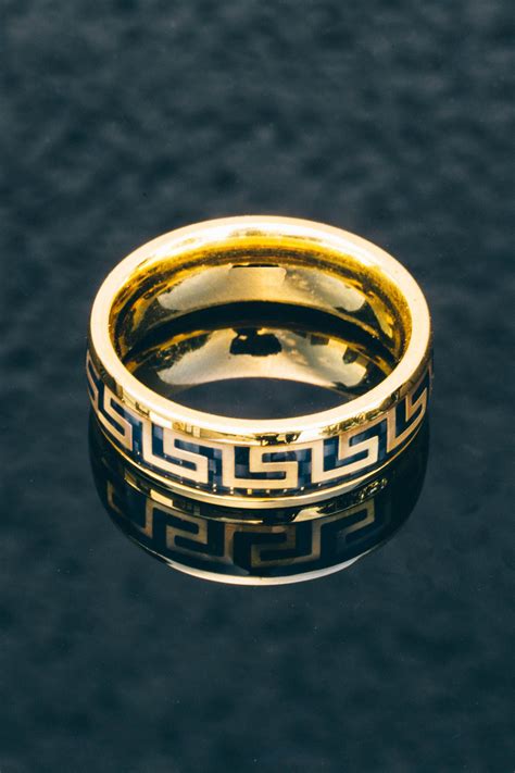 versace ring mens black|versace gold chains for men.